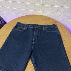 Wrangler Men's Dark Blue Relaxed Jeans